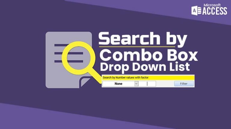 Access Search by Combo box Featured