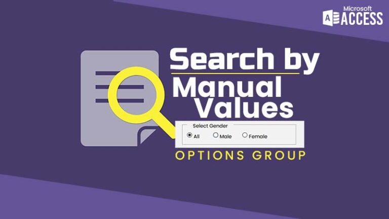 Access Search by Manual Values Featured