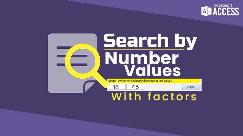 Access Search by Number Values Featured