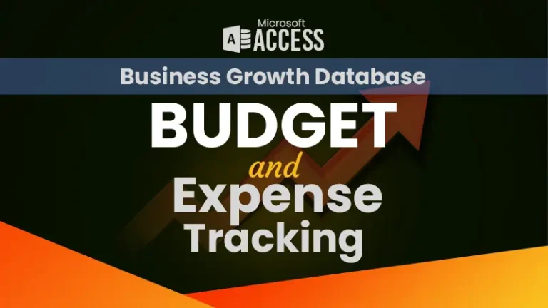 Budget and Expense tracking system in MS Access