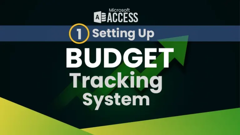 Setting Up Budget Tracking System