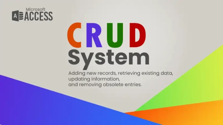 How CRUD System works in MS Access