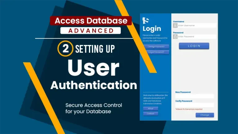 Setting up User Authentication