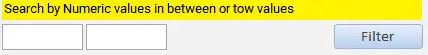 Search between number values