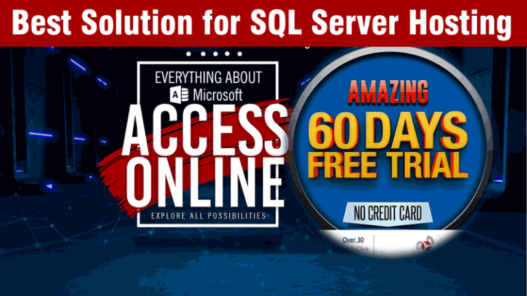 MS Access Online with SQL Server Using smarterASP