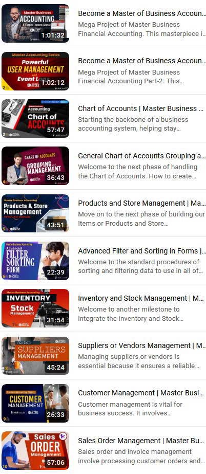 Master Business Accounting Playlist 10