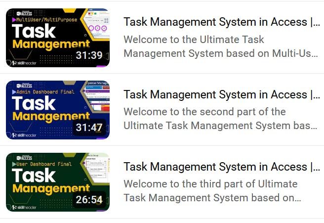 Task Management Project Playlist